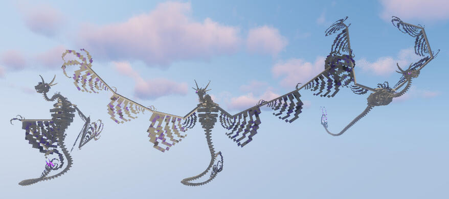 Bone dragon model with animations; "Void Wyrm". First seen in episode 4 of Fated.