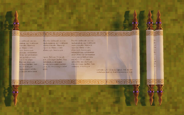 Magical scroll, first seen in episode 2 of fated. [click to see]